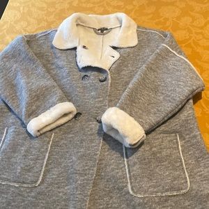 Adorable Ulla Popken Fleece Coat